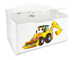  Large XL wooden toy box - Mr Excavator