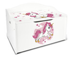 Large XL wooden toy box - Pink Unicorn