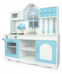 Big wooden kitchen - Royal Blue - with accessories