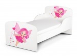 Wooden bed for children - Little Fairy UV print - with a 140x70 mattress