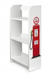  White wooden bookcase - 3 shelves -  Petrol Station