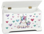  Wooden toy box - Unicorn