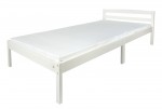 White wooden bed CLASSIC with 200x90 mattress