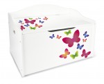  Large XL wooden toy box - Butterflies