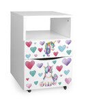 Movable under desk cabinet - 2 Drawers - Unicorn UV Print
