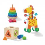 Set of wooden educational toys for babies - Giraffe - motor skills trainer