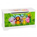  Wooden toy box - Jungle Animals