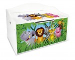  Large XL wooden toy box - Jungle Animals