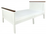 Wooden bed PARIS WALNUT  with a 140x70 mattress