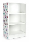 Simple White Bookshelf - OSLO - 3 Shelves Unicorn