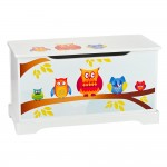  Wooden toy box - Owls