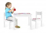 Wooden table with two chairs set -Yeti - Butterflies