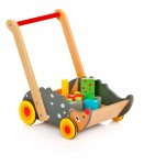 Funny walker - Hedgehog - with wooden blocks