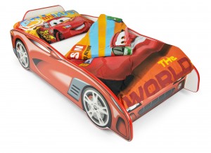 Wooden bed for children - SPORT CAR- with a 140x70 mattress