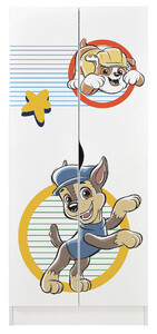 White two-door wardrobe - ROMA - Paw Patrol 13