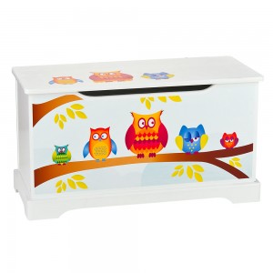  Wooden toy box - Owls