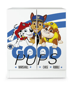 Modern white cabinet - ROMA with UV Paw Patrol Good Pups - 01