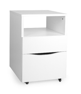 Movable under desk cabinet - 2 Drawers 