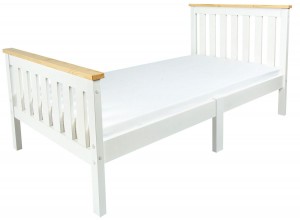 Wooden Bed MILANO PINE  with a 140x70 mattress