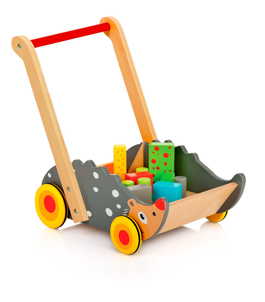 Wooden walker sale with blocks